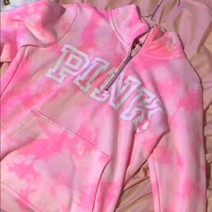 Victoria’s Secret PINK Half Zip Tye Dye